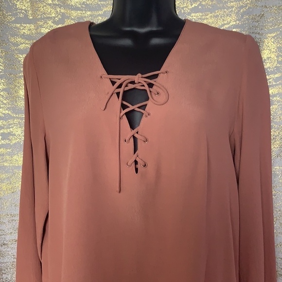 Aritzia Wilfred Free Dusty Rose Redling Blouse Size S - Picture 4 of 15